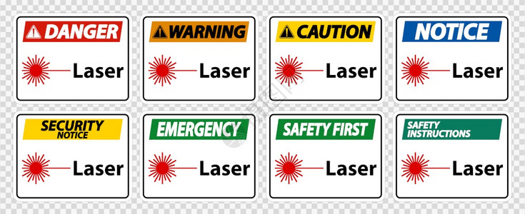 透明背景矢量插图上分离的激光符号图片