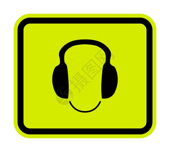 过电保护器在白色背景上矢量插图eps上10贴保护耳的标志插画