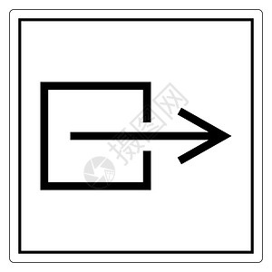 电流检测仪输出退非电符号在白色背景矢量插图eps上分离设计图片