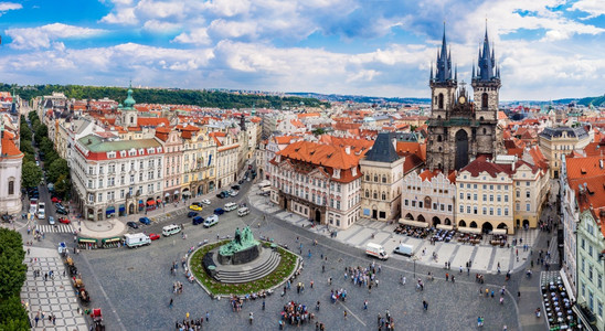 夏日Czech的Prague老城区图片