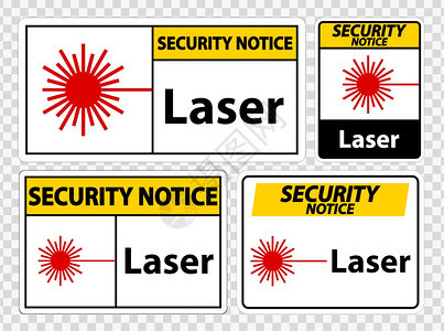 透明背景矢量插图上隔离的激光符号图片