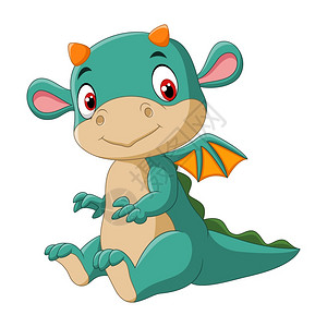 可爱的婴儿小龙图片素材