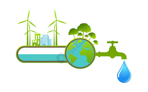 爱护地球珍惜水资源概念图图片