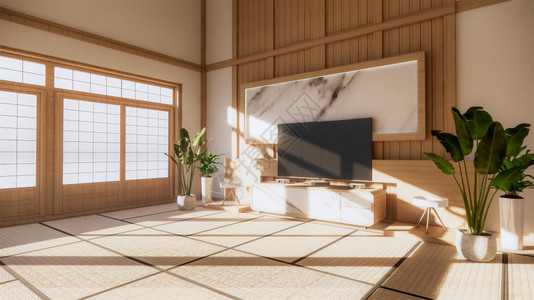 装饰日本雅潘风格设计和架墙壁的花岗白背景图片