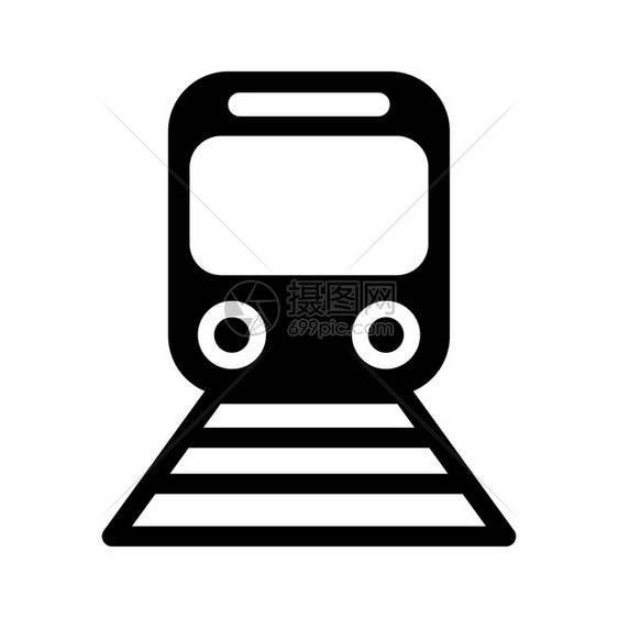黑色火车运输设计模板矢量图图片