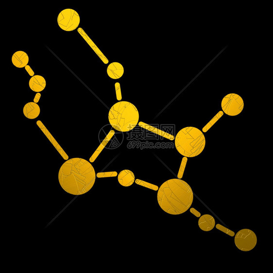 装饰金色占星学zodiac符号virgo插图图片