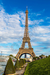 埃菲尔塔最受访问的法国纪念碑和最著名的巴黎标志图片
