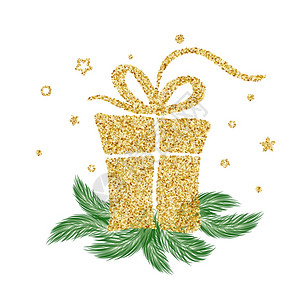 用于圣诞节假日的金质向量礼品用于艺术模板设计列表页面模拟小册子样式横幅思想封面小册子传单海报用于圣诞节假日的金质向量礼物用于艺术图片