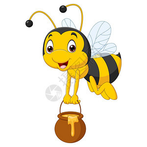 卡通可爱的蜜蜂图片