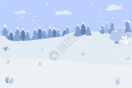 冬季树木风景图片