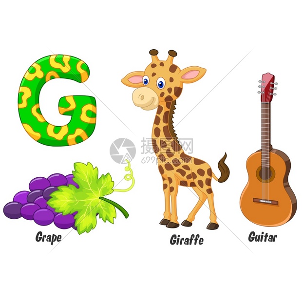 字母g开头的英文字母