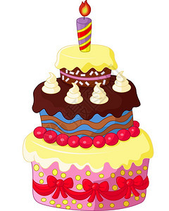 卡通生日蛋糕图片