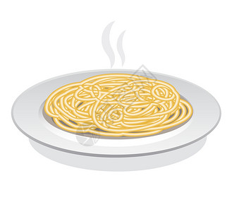 鸡胸肉意大利面插画_鸡胸肉意大利面卡通_鸡胸肉意大利面插图_手绘_板
