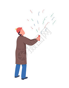 用于庆祝节日的彩色卡片用于网络图形设计和动画的圣诞快乐孤立漫画插图用于火花平板彩色矢量的卡片字符图片