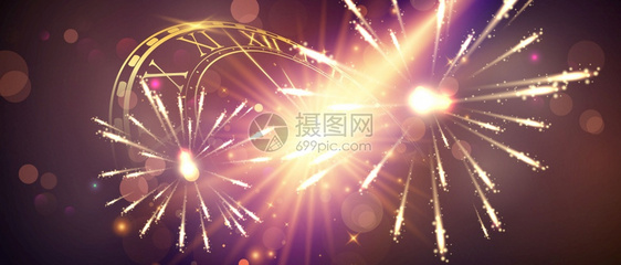 新年黄金背景设计快乐图片