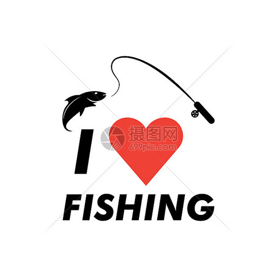 喜欢钓鱼图象设计图标标志图片