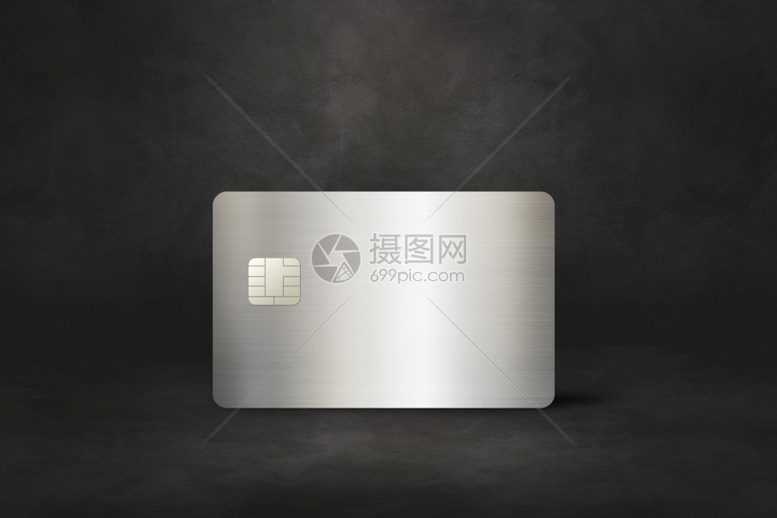 黑色混凝土背景的银信用卡模板3插图黑色混凝土背景的银信用卡图片