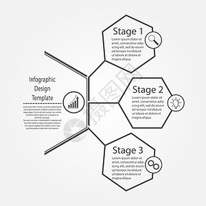 地理设计模板商业成功培训或晋升的三个步骤平板设计图片