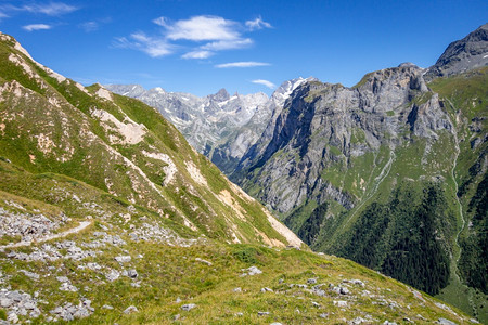法国阿尔卑斯山和法国阿尔卑斯山的登路线景观图片