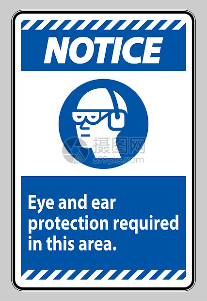 该地区需要的耳眼防护图片