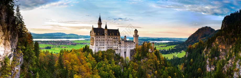 中士文斯坦城堡夏季在德国图片
