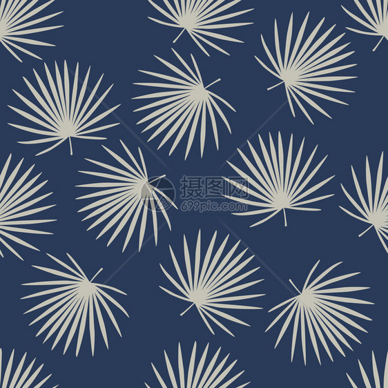 talipo留下简单的形状无缝涂鸦图案用于织物设计纺品包装覆盖矢量图解的淡随机热带花粉图案淡随机热带花粉图案海军蓝色背景的浅随机图片