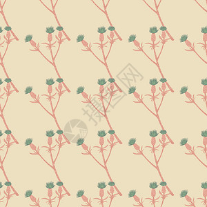 粉红色花枝在光面上背景适用于壁纸纺织品包装纸物矢量图示最小型的无缝面条和布丁树枝粉红色花在光面上背景图片