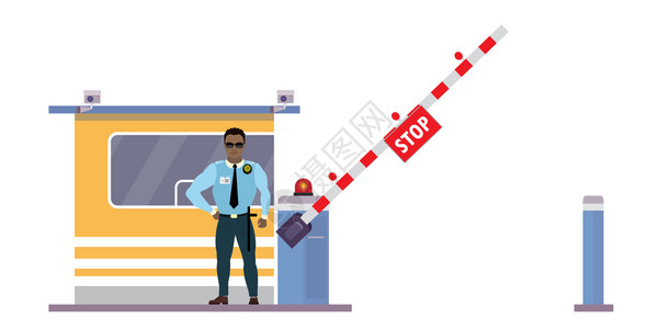 海关巡逻插画_海关巡逻卡通_海关巡逻插图_手绘_板绘_摄图网