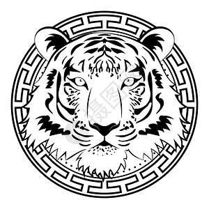 百兽之王老虎设计图片