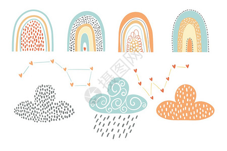 矢量设计元素彩虹图片