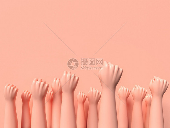 国际妇女庆祝日概念设计3d插图图片