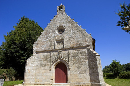 法兰西以北波特高地的典型布丽塔尼教堂图片