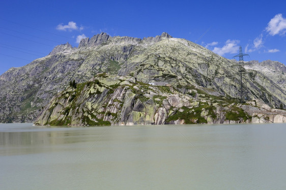苏威人湖在山顶瑞士图片