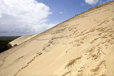 著名的皮拉沙丘是欧洲最高的沙丘在pylasurmefance图片