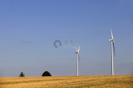 法语以北的风涡轮农场图片