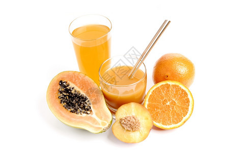 一杯橙汁加子图片