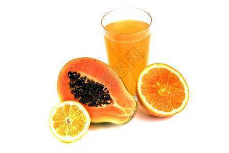 一杯橙汁加子图片