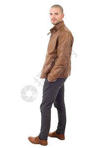 白发男全身图片