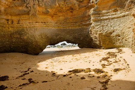 阿尔布费拉海滨洞穴阿尔加夫波古达以南的阿布费拉海边洞穴图片