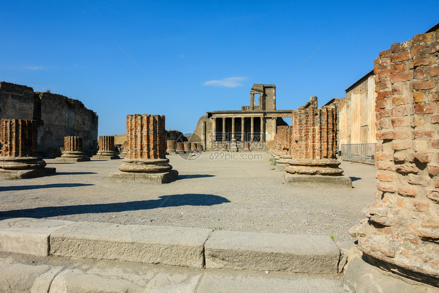 古罗马城庞贝的废墟大约两千年前79号广告图片