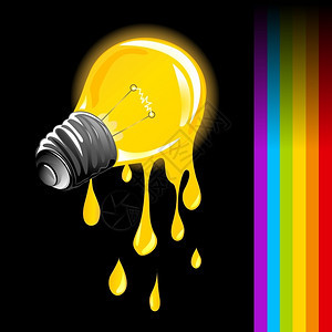 排水灯泡和彩虹图片