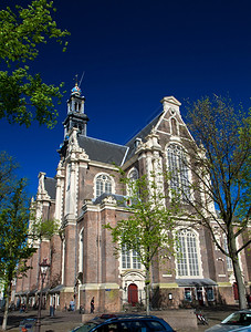以阿姆斯特丹为首的著名Westkerk照片图片