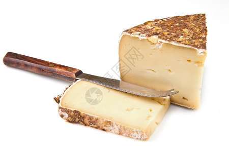 白色背景的意式乳酪图片