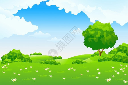 绿色景观背景图片