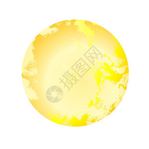 现实的太阳图标斜度橙白黄孤立在上图片