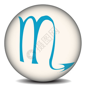 与zodiacal符号天蝎座按键图片素材