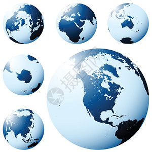 地球图从蓝色的6个角度图片