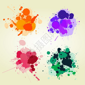 彩色涂漆图画背景创意设计要素背景图片