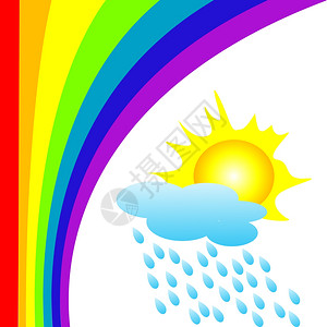 彩虹背景图图片