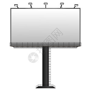 大户外广告牌超过白色图片
